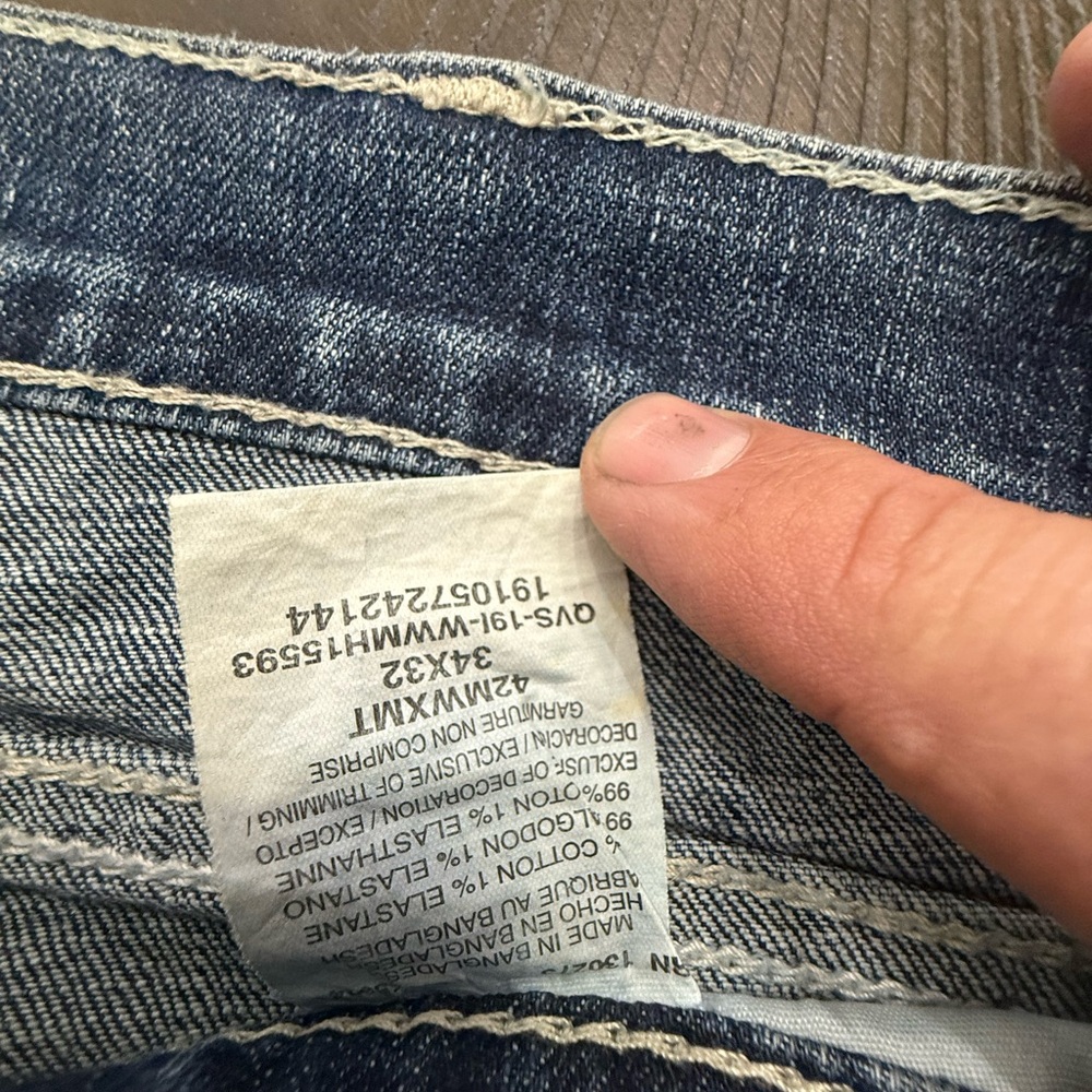 Wrangler 20X Men's Blue Denim Jeans with Back Pocket Stitching - Picture 5 of 5